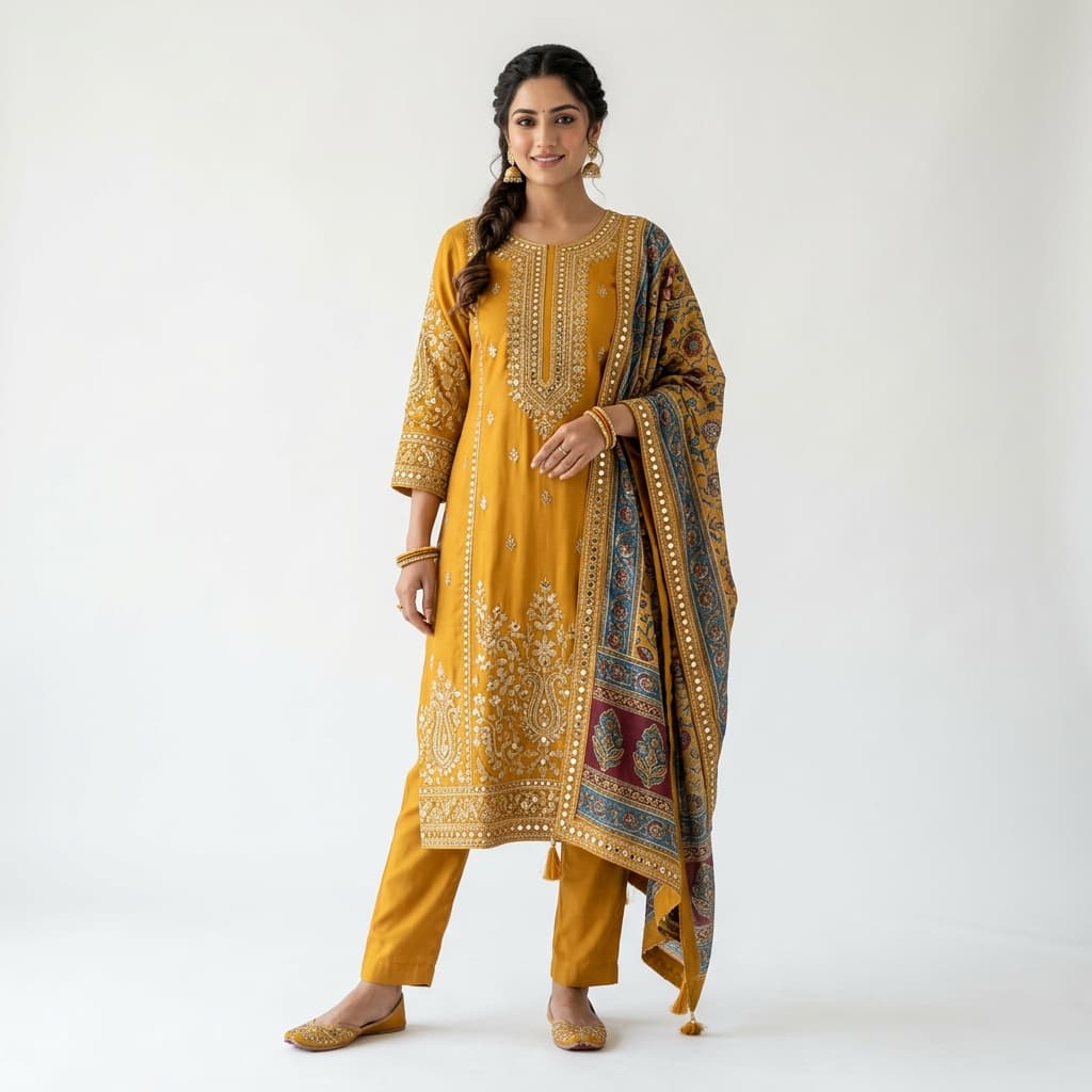 Rayon Embroidered Kurti