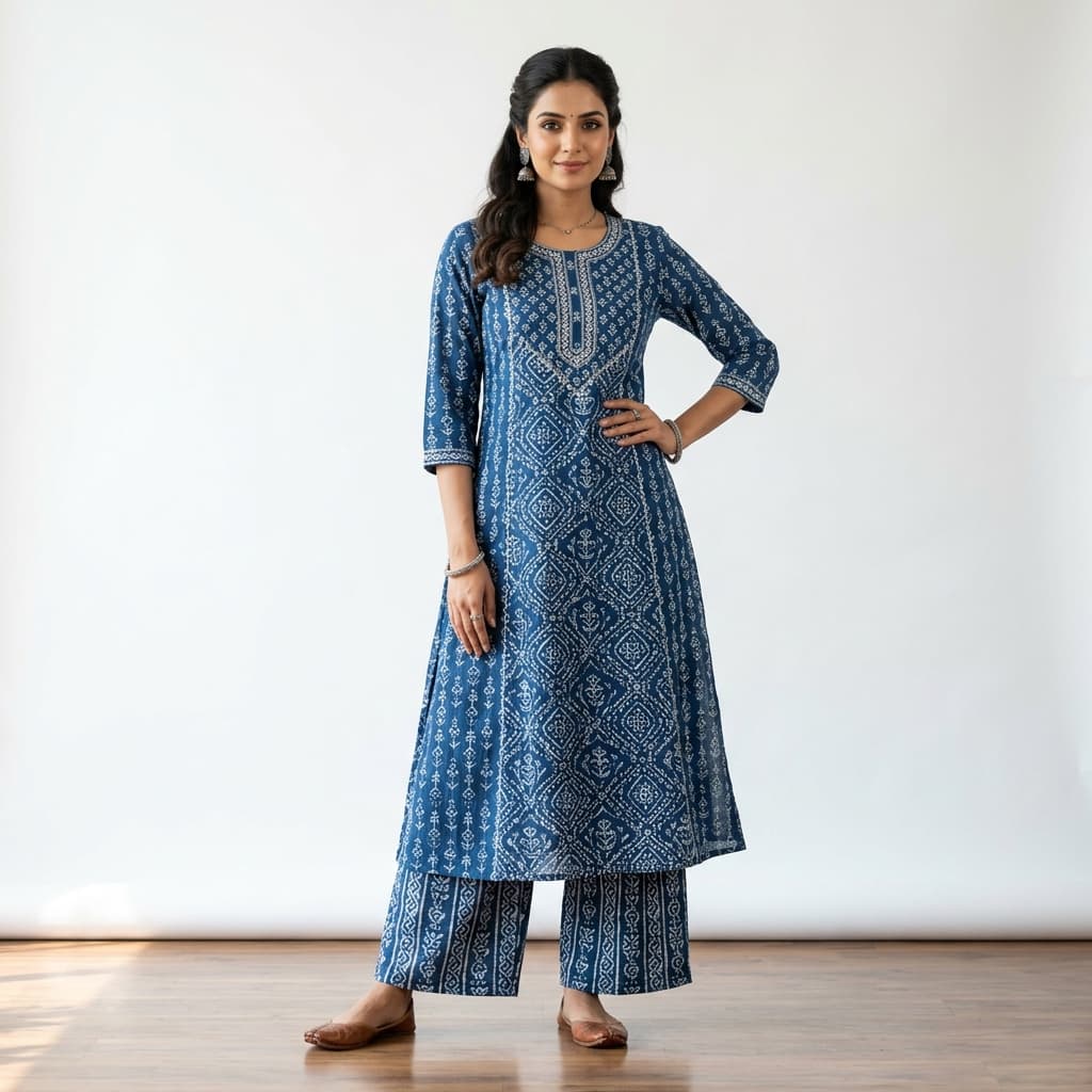Block Print Cotton Kurti
