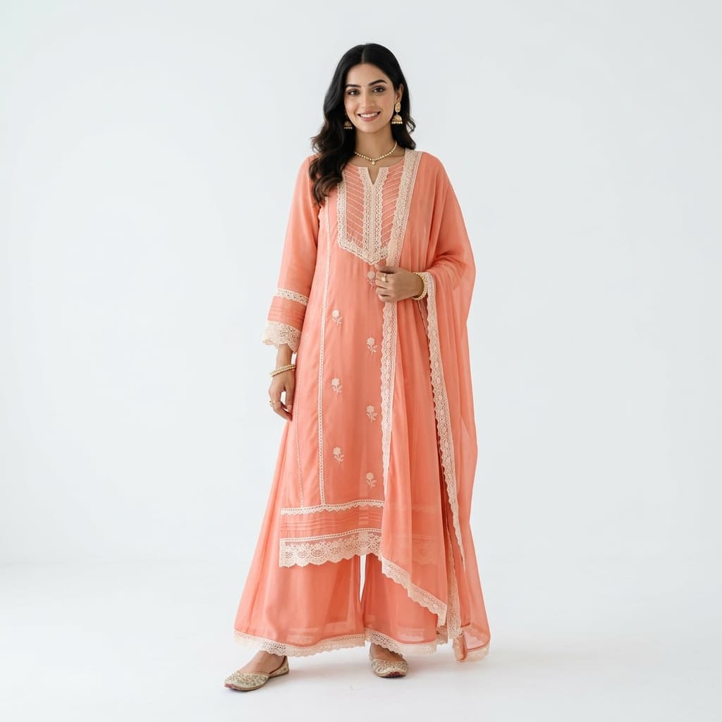 Chiffon Palazzo Suit Set